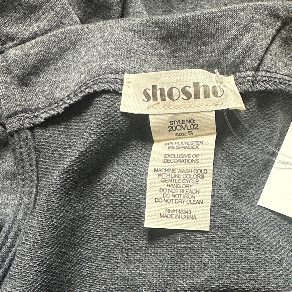 Gray Overall Shorts with Front Pocket - Picture 3 of 3